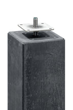 Berton© betonpoer 15,0 x 15,0 x 60,0 cm, antraciet, M16-bus, kleine velling