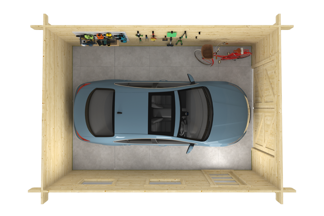 Garage Marketta | 44 mm | vuren onbehandeld