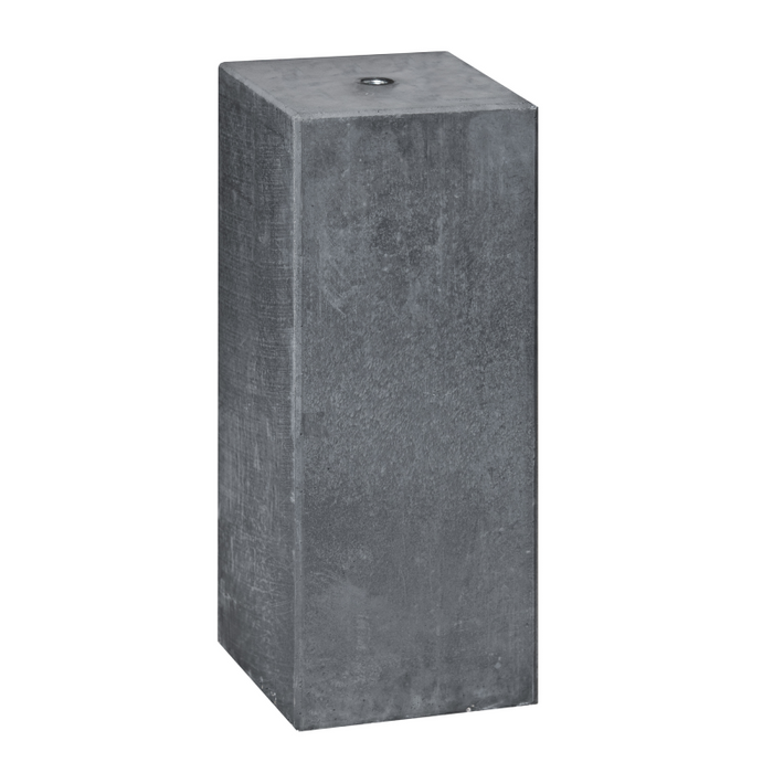 Berton© betonpoer 20,0 x 20,0 x 50,0 cm, antraciet, M16-bus, kleine velling