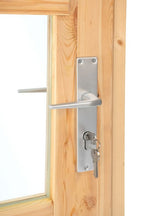 Dubbele deur+kozijn, vuren, dubbel glas DL7