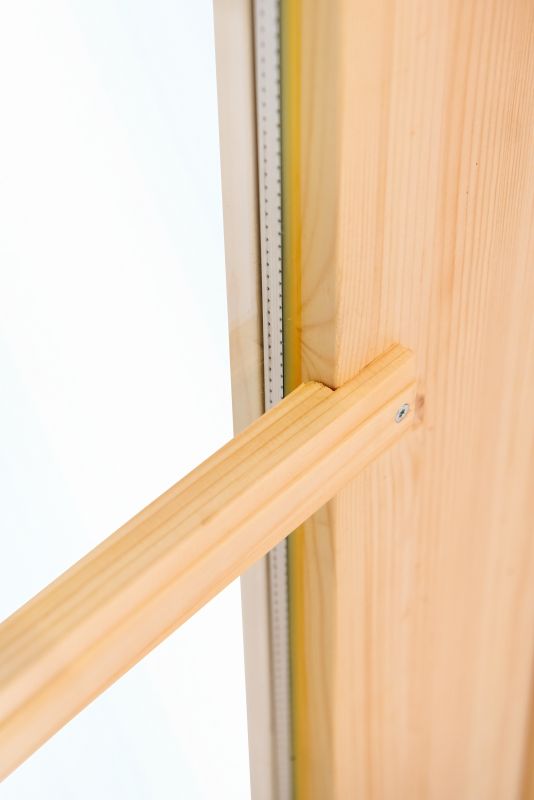Dubbele deur+kozijn, vuren, dubbel glas DL7