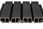 PuraTech 55 composiet dubbel profiel 3,3 x 17,0 x 390 cm, ebony black, fijne houtnerf