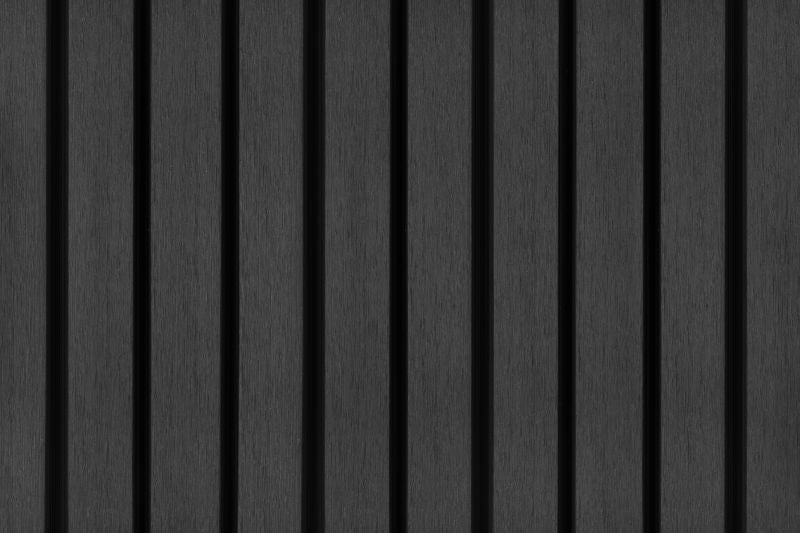 PuraTech 55 composiet dubbel profiel 3,3 x 17,0 x 390 cm, ebony black, fijne houtnerf