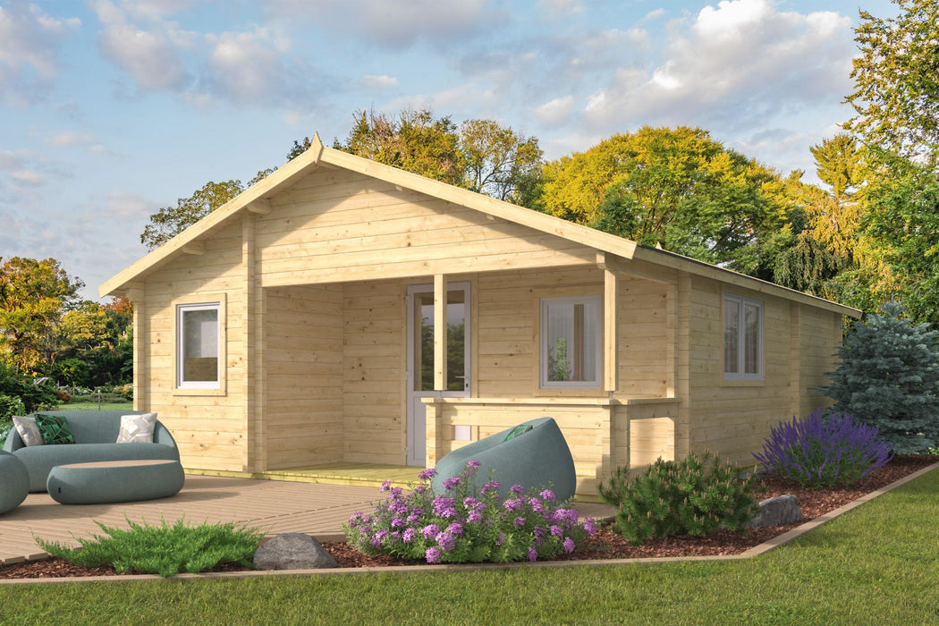 Blokhut - Tuinhuis Kay | 70 mm | vuren onbehandeld