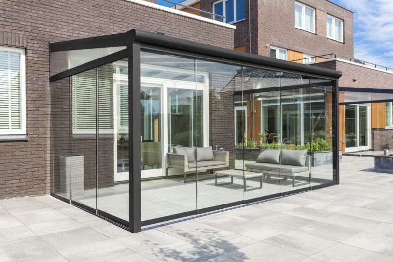 Aluminium terrasoverkapping Montreal 506 x 300 cm zwart RAL9005