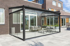 Aluminium terrasoverkapping Montreal 506 x 300 cm zwart RAL9005