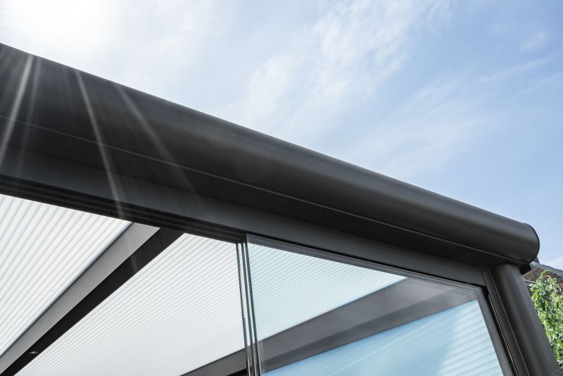 Aluminium terrasoverkapping Montreal 506 x 300 cm zwart RAL9005