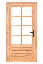 Douglas enkele glas deur dubbelglas 8-ruits B1100xH2150mm buitenmaat, linksdraaiend