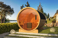 Saunabarrel | Ø205 x 300 cm | 42 mm | Thermowood | met panorama raam