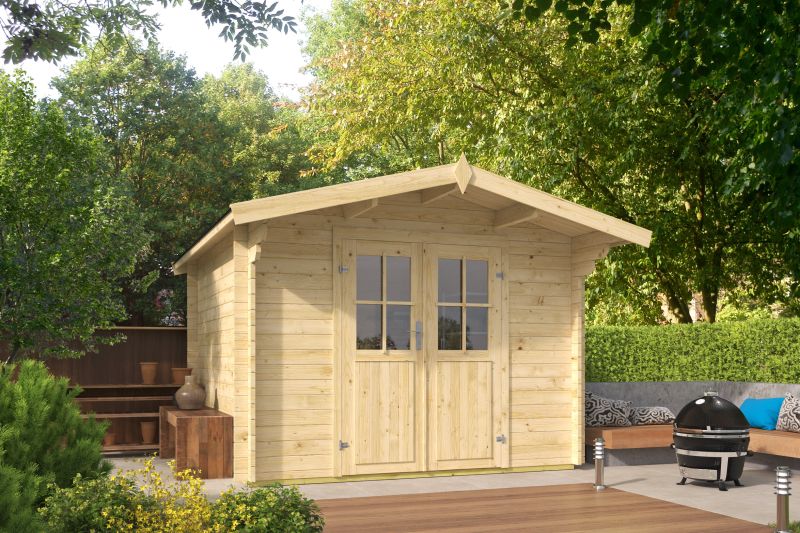 Blokhut - Tuinhuis Albacete | 34 mm | vuren onbehandeld