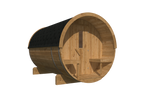 Saunabarrel | Ø205 x 300 cm | 42 mm | Thermowood | met ½ panorama raam