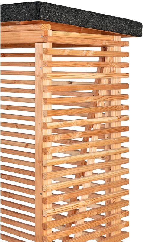 Openhaardhout berging, douglas B85 x D80 x H190 cm