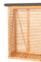 Openhaardhout berging, douglas B200 x D80 x H190 cm