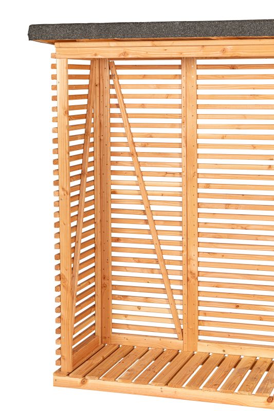 Openhaardhout berging, douglas B85 x D80 x H190 cm