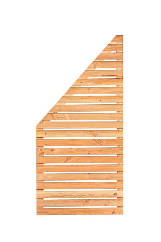 Rhombusscherm Kaprun verloop links, douglas, RVS-geschroefd, 90 x 180/90 cm