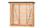 Openhaardhout berging, douglas B200 x D80 x H190 cm