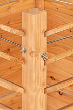 Multi plantenbak/kruidenbak, lariks B60xD60xH80 cm