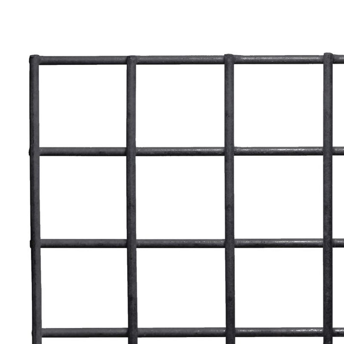 Gaaselement vuurverzinkt zwart gespoten maaswijdte 7,5 x 7,5 cm, draaddikte 3,8 mm H173 x B173 cm