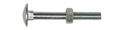 FixGard slotbout - verzinkt M8 x 120 mm (Doos 100 stuks)