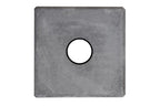 Betonsokkel Antraciet 14,0 x 14,0 x 20,0 cm Gat Ø40 mm