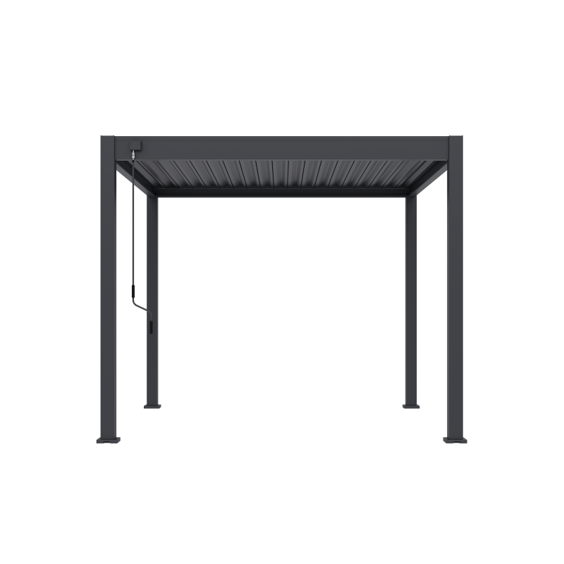 Tuindeco Advance line vrijstaande aluminium overkapping 300 x 300 x 255 cm antraciet