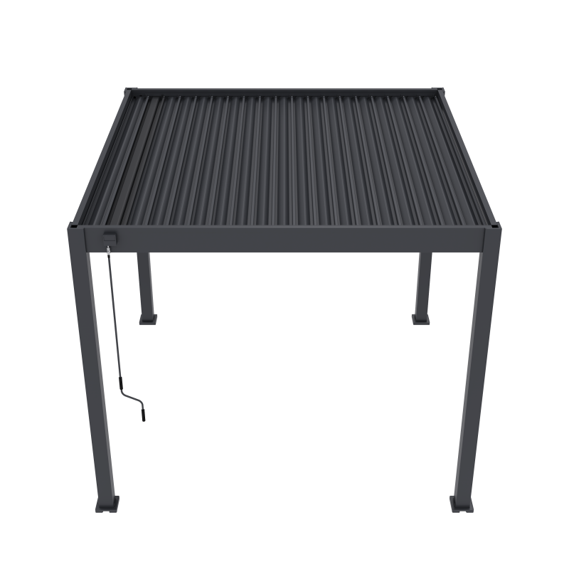 Tuindeco Advance line vrijstaande aluminium overkapping 300 x 300 x 255 cm antraciet