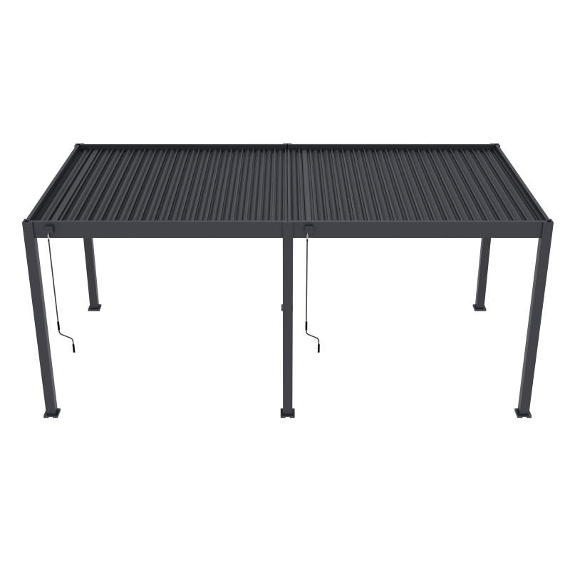 Tuindeco Advance  line vrijstaande aluminium overkapping 300 x 600 x 255 cm antraciet
