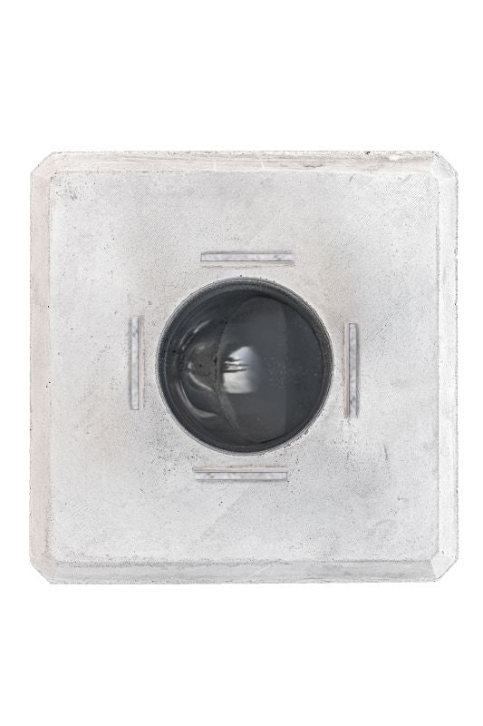 Berton Betonpoer 20,0x20,0x37,0cm, wit, met HWA