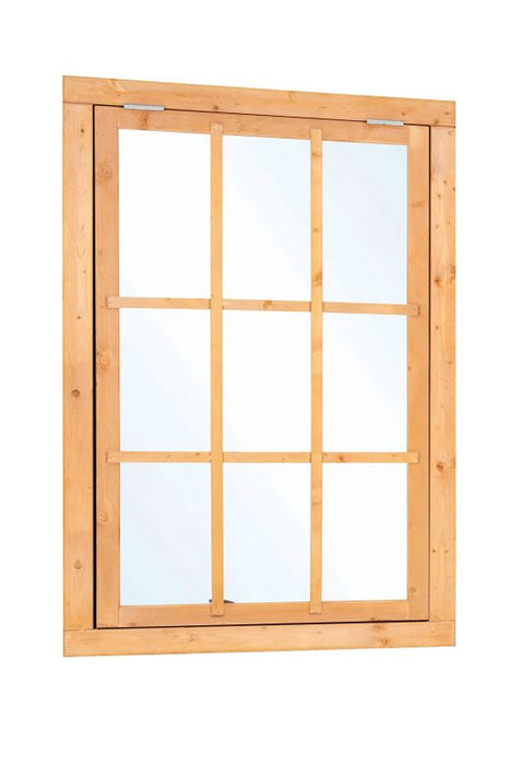 Douglas uitzetraam 9-ruits B1000xH1554mm buitenmaat (rvs beslagset)