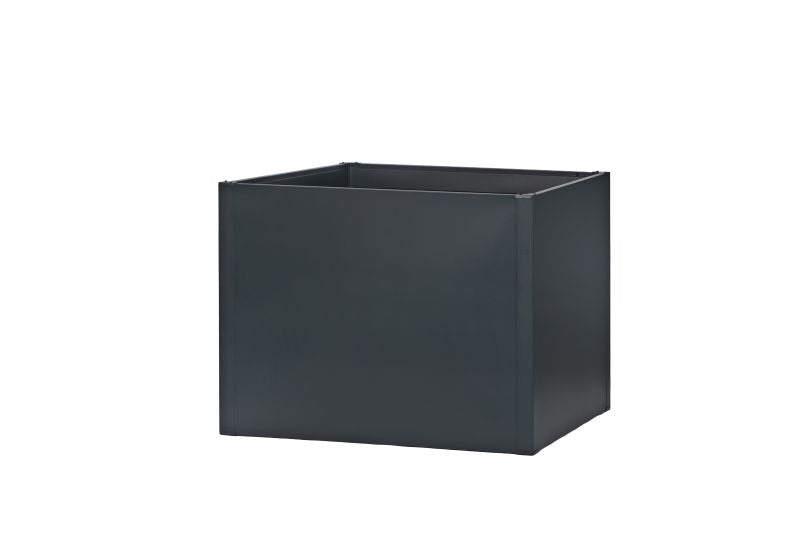 Seneca 100 – Dubbelwandige bloembak antraciet – 100 x 100 x 76 cm