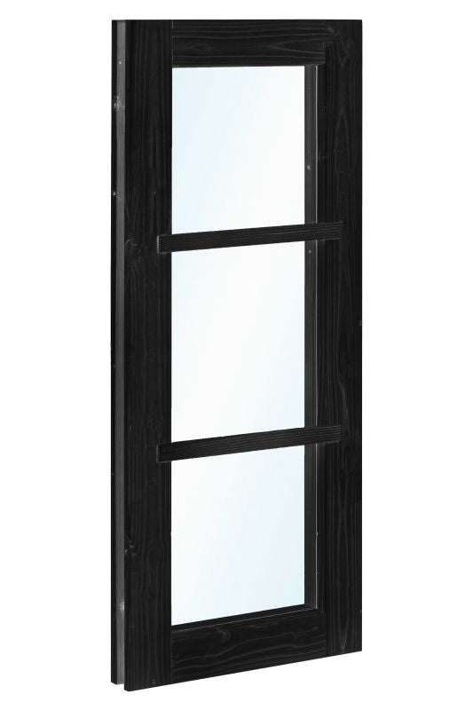 Vuren vastraam zwart gespoten (zijlicht) 45 x 150 cm