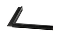 Aluminium daktrim binnenhoek RAL9005 4,5 x 4,5 x 50 cm + 1 klang