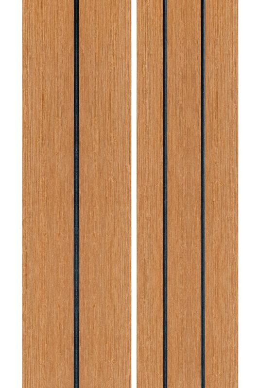 PuraDock composiet vlonderplank 2,2 x 14,6 x 390 cm, cedar, massief, 1 zijde 1 groef, 1 zijde 2 groeven, fijne houtnerf, clip systeem