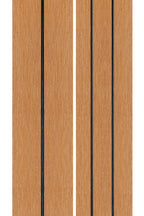 PuraDock composiet vlonderplank 2,2 x 14,6 x 390 cm, cedar, massief, 1 zijde 1 groef, 1 zijde 2 groeven, fijne houtnerf, clip systeem
