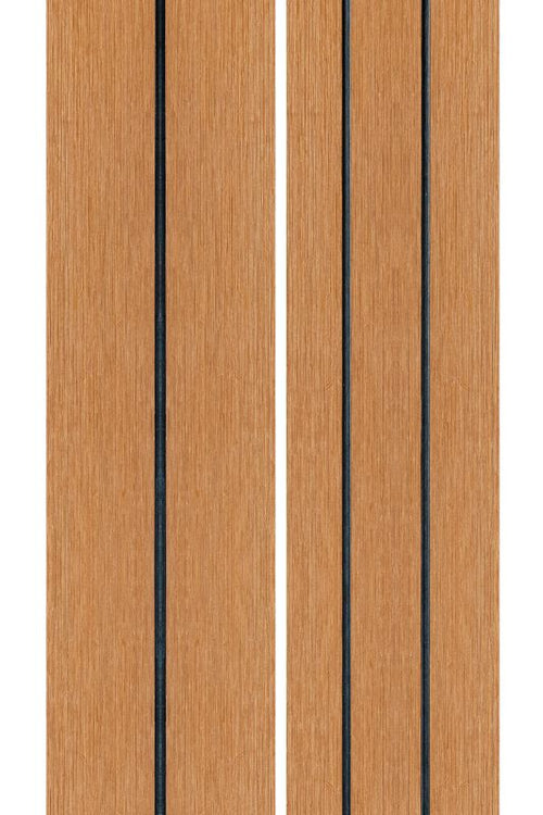 PuraDock composiet vlonderplank 2,2 x 14,6 x 390 cm, cedar, massief, 1 zijde 1 groef, 1 zijde 2 groeven, fijne houtnerf, clip systeem
