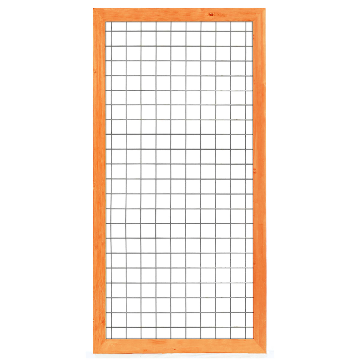 Gaaselement vuurverzinkt maaswijdte 7,5 x 7,5 cm met robuust kader Red Class Wood 4,5 x 7,0 cm H180 x B90 cm
