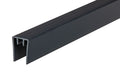 U-bovenprofiel PVC antraciet 1790mm t.b.v. composiet schermplank