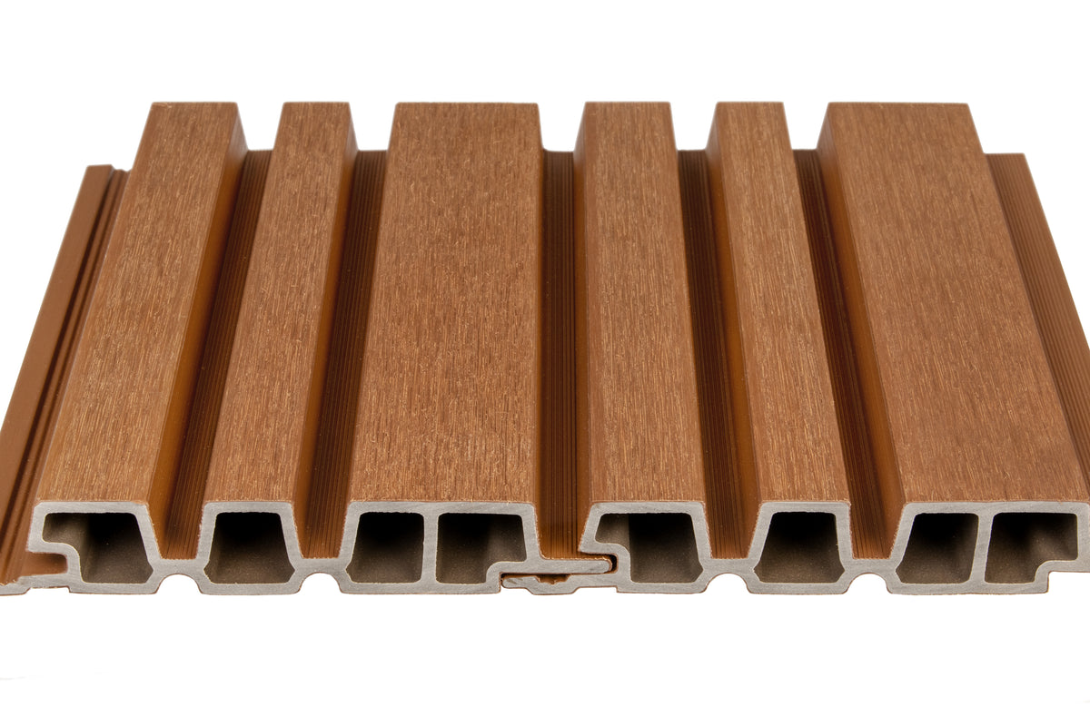 PuraTech 195 Composiet gevelbekleding Teak 3,3 x 19,5 x 290 cm