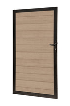 PuraFence aluminium poortframe 180,0 x 100,0 cm, zwart (incl. deurbeslag)