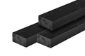 ME vuren ligger 6,5 x 12,0 x 400 cm, zwart gespoten, geschaafd