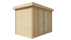 Blokhut - Tuinhuis Minimodern | 28 mm | vuren Red Class Wood geïmpregneerd