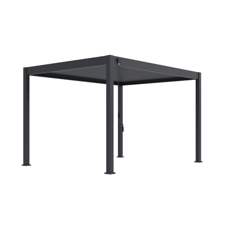 Tuindeco Advance line vrijstaande aluminium overkapping 300 x 400 x 255 cm antraciet