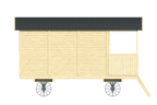 Circuswagen Paddy | 19mm | vuren onbehandeld | 480 x 240 cm | excl. onderstel