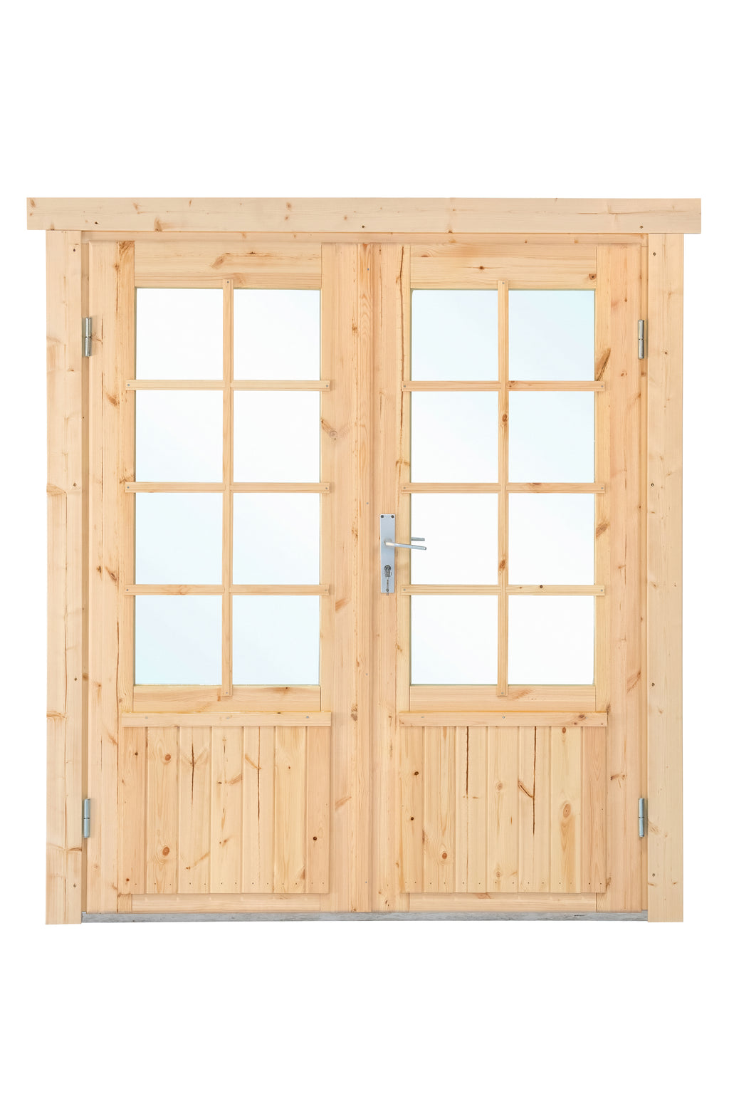Dubbele deur+kozijn, vuren, dubbel glas DL7