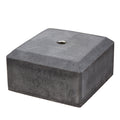 Berton© betonpoer 18,0 x 18,0 x 10,0 cm, antraciet, M20-bus, half model
