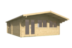 Blokhut - Tuinhuis Ballyragget | 70 mm | vuren grijs geïmpregneerd