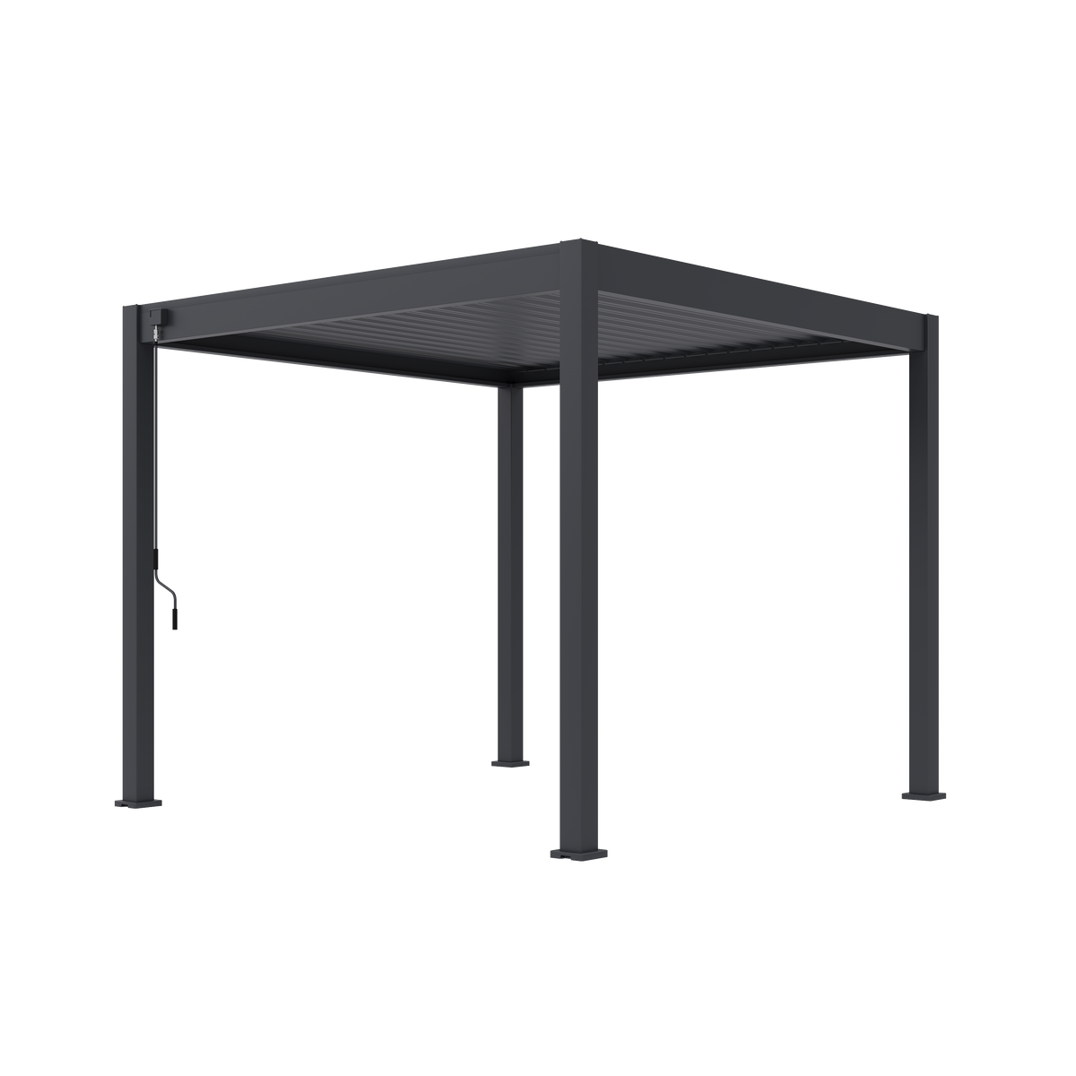 Tuindeco Advance line vrijstaande aluminium overkapping 300 x 300 x 255 cm antraciet