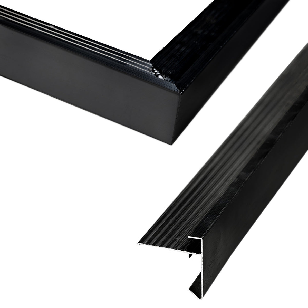 Aluminium daktrim zwart t.b.v. Zoutelande 500