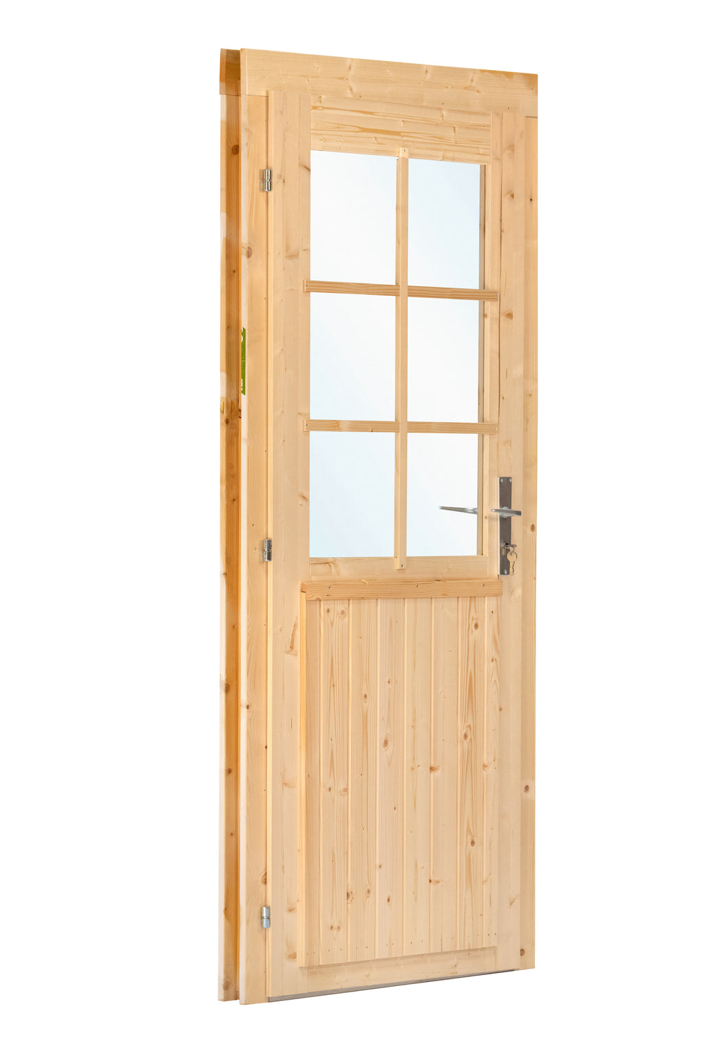 Deur enkel met raam D6 LS vuren 90,5 x 196 cm