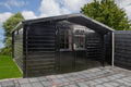 Blokhut - Tuinhuis Gunda | 40 mm | vuren groen geïmpregneerd